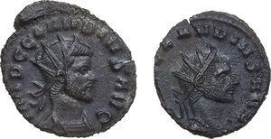 obverse: The Roman Empire.. Lot of two (2) unclassified AE Antininiani of Claudius II Gothicus