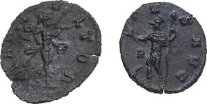 reverse: The Roman Empire.. Lot of two (2) unclassified AE Antininiani of Claudius II Gothicus