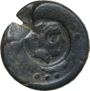 reverse: Akragas. AE Hemilitron, after 255 BC. Punic occupation