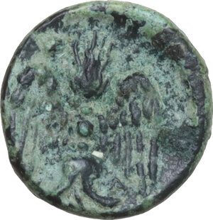 reverse: Katane. AE Tetras, 405-402 BC
