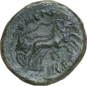 reverse: Menaion.  Roman Rule, after 212 BC.. AE Pentonkion