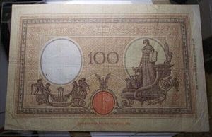reverse: 100 Lire 1933 