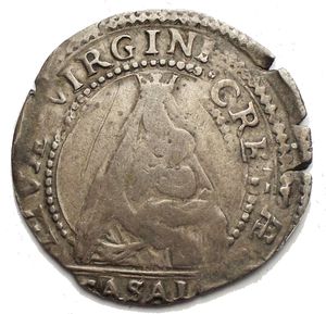 reverse: Zecche Italiane. Casale. Ferdinando Gonzaga (1612-1626). Da 6 grossi. MIR 332. MI. gr. 1.86 NC. BB.