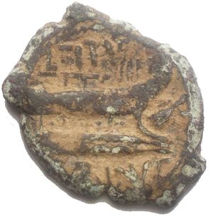 obverse: REPUBBLICA ROMANA L. Titurius L. f. Sabinus. 89 aC. AE As. d/ testa di Giano r/ L TITVRI L F / SABINVS, Prua a destra, davanti Vittoria con corona a destra. Craw. 344/4a; Sydney. 701a. g 10,2. Patina intatta verde intenso con sedimenti. 