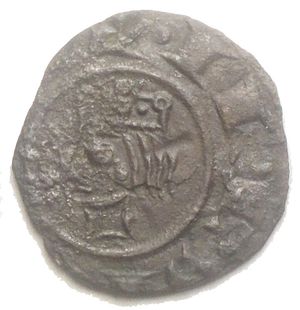 obverse: Messina Federico II (1197-1250) Denaro del 1225. D/ Testa a sinistra. R/ Croce. Sp.113. MI, 0.52gr.