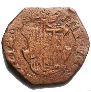 reverse: Napoli Filippo IV Grano con stemma a lati curvi g 10,02
