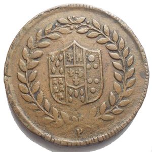 reverse:  Napoli. Ferdinando IV. 1759-1798. 5 Tornesi 1798. Ae. Peso g 13,23. Diametro mm. 29,1. BB+. 