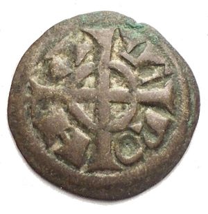 obverse: Zecche Italiane. Verona. Federico II (1218-1250). Denaro piccolo. B.2969. NC. MI. g 0,33