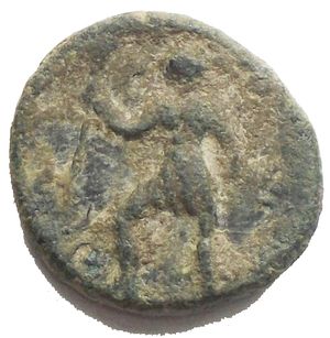 reverse: Kings of Illyria, Ballaios (c. 190-175 BC). Æ (13.9 mm, 2.7g). Head of Ballaios l. R/ Artemis standing l., holding long torch. SNG Copenhagen 530. Untouched Good VF 