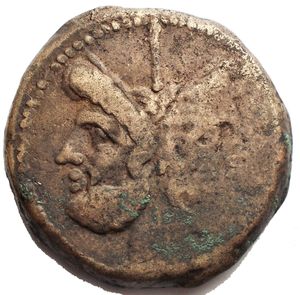 obverse: Roman Republic, As, 211-206 BC, 34.64 g, 34.36 mm