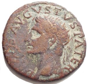 reverse: Divus Augustus. Died AD 14. Æ As (26.9mm, 10.68 g). Rome mint. Struck under Tiberius, circa AD 22/3-30. DIVVS AVGVSTVS PATER radiate head left / S C across field, PROVIDENT in exergue, altar, with closed, double-panelled door; acroteria above to left and right. RIC I 81 (Tiberius); BMCRE 146-50 (Tiberius); BN 131-5 (Tiberius). aVF/VF