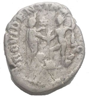 reverse: Commodo (177-192) Denario. Roma. 191 Ag 3,57 g. L AEL AVREL COMM AVG P FEL testa laureata a destra r/ PROVIDENTIAE AVG, Ercole e l Africa. Raro. VF. RIC 259a