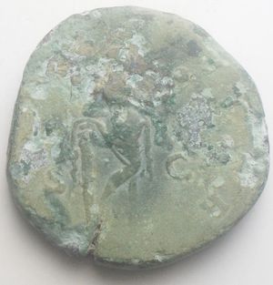 reverse: Impero Romano. Giulia Domna, moglie di Settimio Severo, morta nel 217 d.C. Sesterzio in Ae da catalogare. g 18,5 mm 28,05 x 28,3. Bel ritratto. Patina verde chiaro