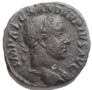 obverse: ALESSANDRO SEVERO (10/05/221-22/03/235) Marco Aurelio Severo Alessandro Augusto Sesterzio, Roma 232 a.C. 29,04 mm. 18,04 g. BB - RIC.648 b d/ IMP ALEXANDER PIVS AVG. Busto laureato di Alessandro Severo a destra, drappeggiato sulla spalla sinistra r/ SPES PVBLICA / S C. Spes (Speranza) cammina a sinistra, tiene un fiore nella mano destra e solleva con la mano SINISTRA un lembo della veste .