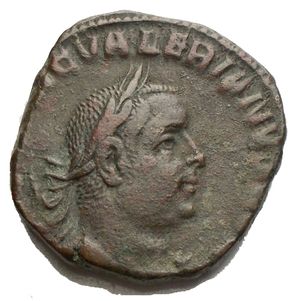 obverse: Valerianus I (253-260 AD). AE Sestertius (24,1 x 26,3 mm. 16,34 g), Roma  253-4. Obv. IMP C P LIC VALERIANVS AVG, laureate and draped bust to right. Rev. CONCORDIA EXERCIT / S - C, Concordia standing left holding patera and double cornucopiae. MIR 15g. RIC 155. Good Very fine.