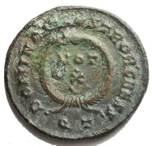 reverse: Impero Romano. Crispo (317-326). Follis r/ VOT X  in ex QT gr 3,42 mm 19,25