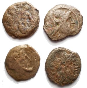 obverse: Repubblica Romana Insieme di 4 pezzi