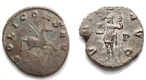 reverse: Gallieno. 253-268. Lotto di 2 antoniniani