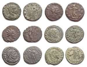 obverse: Periodo Romano insieme di 6 bronzetti