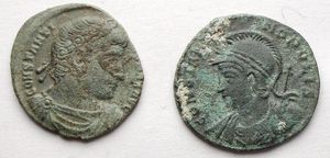 obverse: Periodo Romano insieme di 2 bronzetti