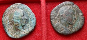 obverse: Impero Romano lotto di 2 sesterzi