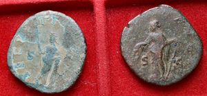 reverse: Impero Romano lotto di 2 sesterzi