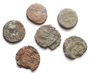 obverse: Late Roman Imperial and Migration Period Ӕ Minimi 6 pieces Ae