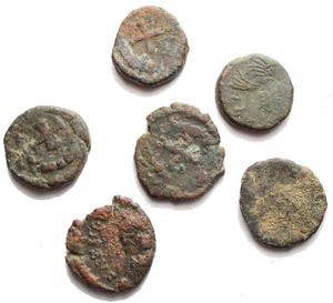 reverse: Late Roman Imperial and Migration Period Ӕ Minimi 6 pieces Ae