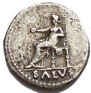 reverse: Al tipo di Nerone denario g 3,08 mm 17,3 x 18,05
