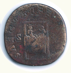 reverse: IMPERO ROMANO - Faustina II - Sesterzio; R/ Saeculit felicit - 2 bimbi seduti di fronte - Sear 1510; Tredici n. 137.