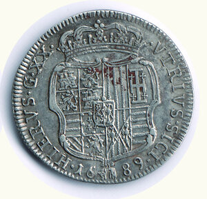 reverse: NAPOLI - Carlo II (1665-1700) - Tarì 1689 - MIR 299/2.