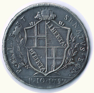 reverse: BOLOGNA - Governo provvisorio - 10 Paoli 1797.