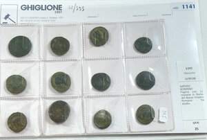 obverse: IMPERO ROMANO - Pagina con 12 monete in Rame del Basso Impero Romano