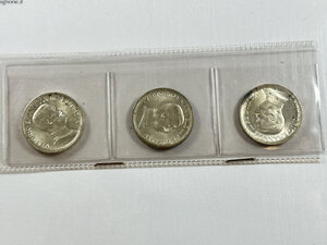 obverse: VITTORIO EMANUELE III - 2 Lire 1914, 1916, 1917 - 3 monete