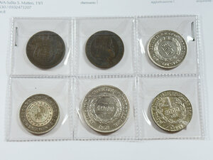 obverse: BRASILE - 6 monete di cui 4 in AR
Met. Vari                                         q.SPL/FDC                                                        50