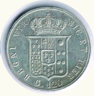 reverse: NAPOLI - Ferdinando II - Piastra da 120 Gr. 1856.