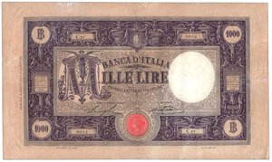 obverse: REGNO D ITALIA - 1.000 Lire