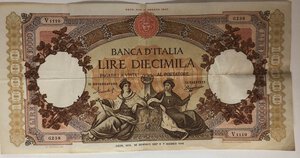 obverse: REPUBBLICA ITALIANA - 10.000 Lire