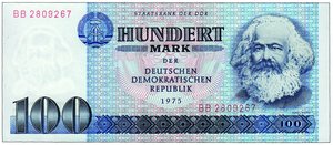 obverse: GERMANIA EST (ddr) - 100 Mark 