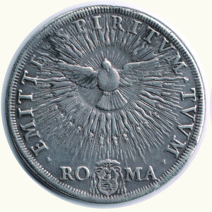 obverse: ROMA - Sede vacante - Piastra 1689 - Appiccagnolo abilmente asportato.