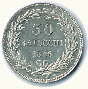 reverse: ROMA - Gregorio XVI - 30 Baiocchi 1846 - Alta conservazione.