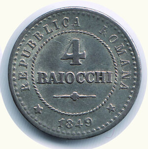 reverse: ROMA - II Repubblica Romana - 4 Baiocchi