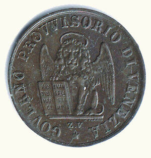 reverse: VENEZIA - Governo provvisorio 1848 - 1 Cent.