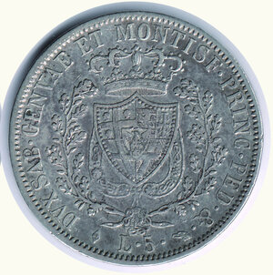 reverse: CARLO FELICE - 5 Lire 1828