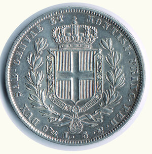 reverse: CARLO ALBERTO - 5 Lire 1836 - Genova -