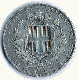 reverse: carlo alberto - 5 Lire 1844 Genova