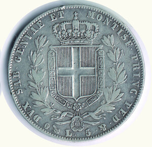 reverse: SAVOIA - Carlo Alberto - 5 Lire 1847 Ge.