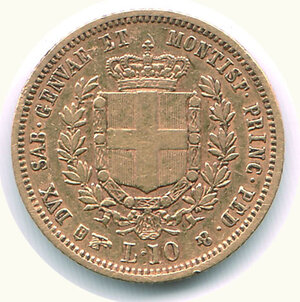 reverse: SAVOIA - Vittorio Emanuele II - 10 Lire 1857.