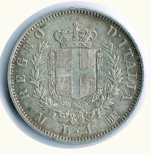 reverse: VITTORIO EMANUELE II - Lira 1863 