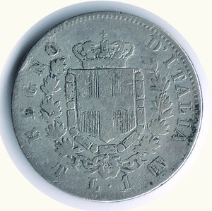 reverse: VITTORIO EMANUELE II - Lira 1867